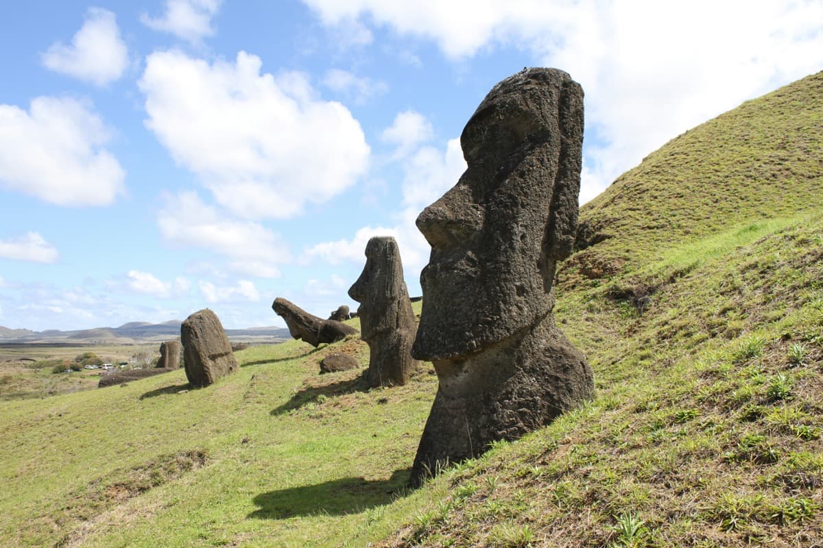 Moai statues on Easter Island