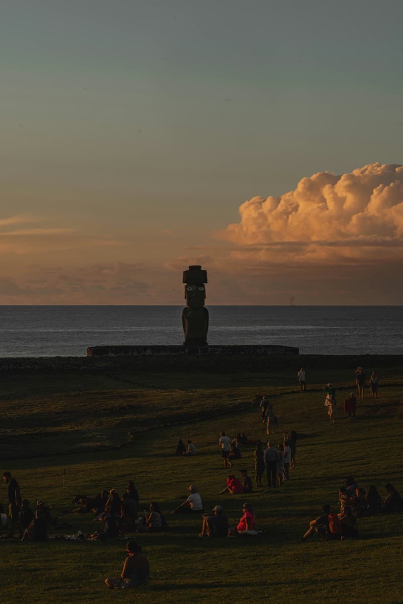Moai at Tahai on Easter Island