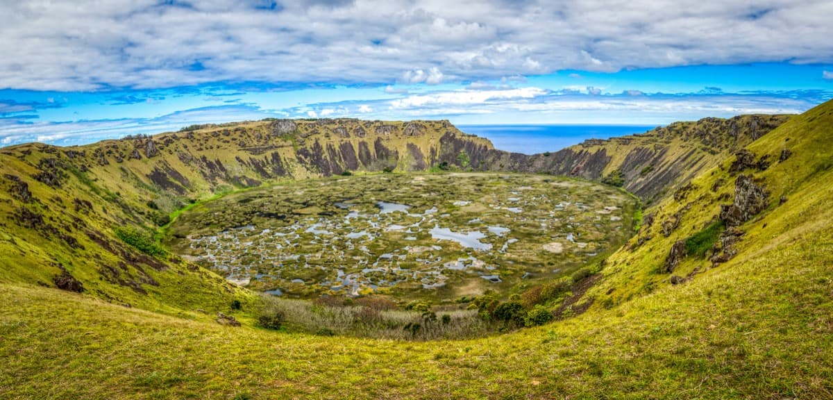 Rano Kau on Easter Island